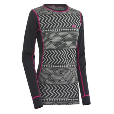 Tricou femei Kari Traa Kryss LS gri ebony