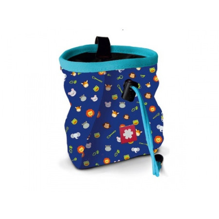 Sac pentru magnediu Ocun Lucky Kid + pásek Ocun Chalk Bag Belt albastru