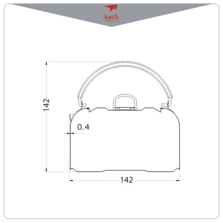 Ceainic Keith Titanium Kettle 1 L