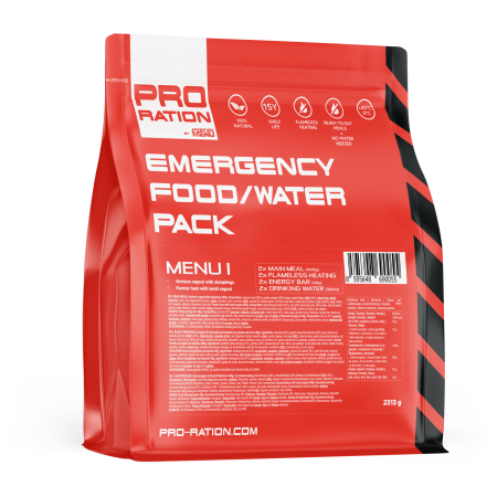 Fel principal Adventure Menu Emergency food/water pack, Menu I roșu red