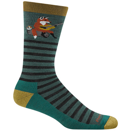 Șosete bărbați Darn Tough Wild Life Crew Lightweight With Cushion albastru fox teal