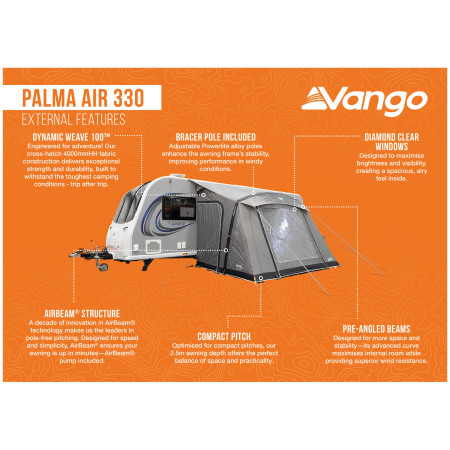 Cort frontal Vango Palma Air 330