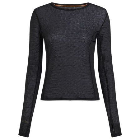 Tricou femei Icebreaker Women Merino Blend 75 Cool-Lite™ Featherlight™ LS Crewe negru Black
