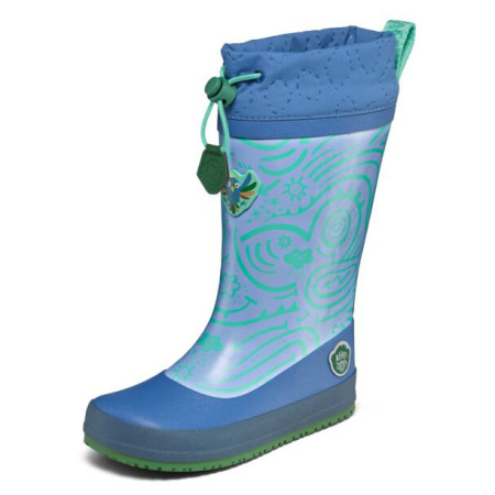 Cizme de cauciuc copii Affenzahn Rainboot Vegan Puddly Bird of Paradise