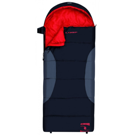 Sac de dormit Loap Ricco negru/roșu