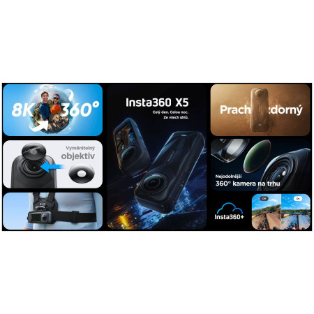 Cameră video Insta360 X5