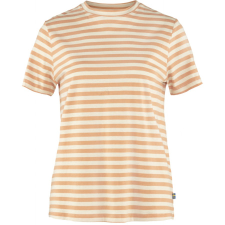 Tricou femei Fjällräven Striped T-shirt W galben/alb