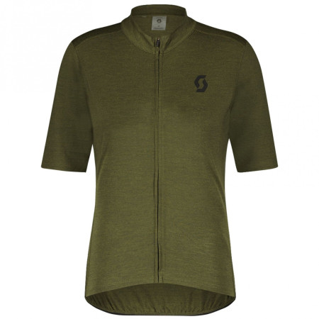Tricou de ciclism bărbați Scott Gravel Merino SS verde