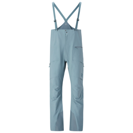 Pantaloni de schi bărbați Norrona møre Gore-Tex Salopette albastru Trooper
