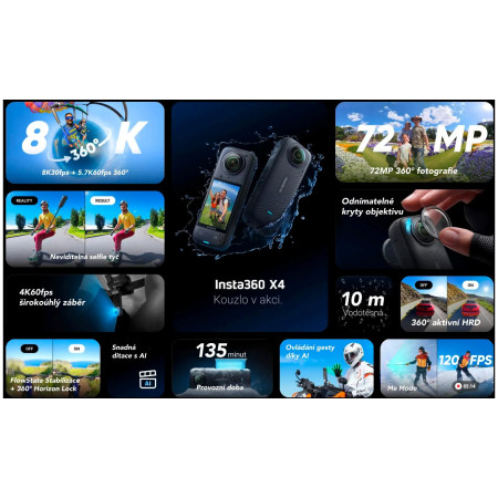 Cameră video Insta360 X4