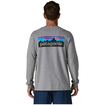 Tricou bărbați Patagonia P-6 Logo Responsibili Tee LS