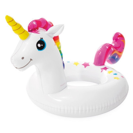 Colac gonflabil Intex Big Animal Rings alb