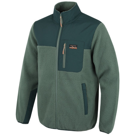 Hanorac bărbați MOOA Sherpa verde forest green