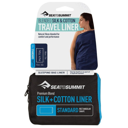Inserție pentru sacul de dormit Sea to Summit Silk+Cotton Liner Standard Rec