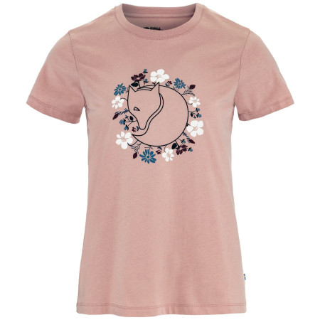 Tricou femei Fjällräven Fjällblomster Fox T-shirt W roz Chalk Rose