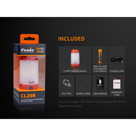 Felinar reâncărcabil Fenix CL26R