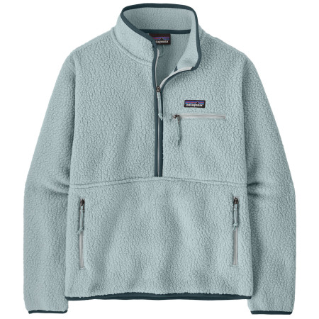 Hanorac femei Patagonia Retro Pile Marsupial albastru deschis Virtually Blue
