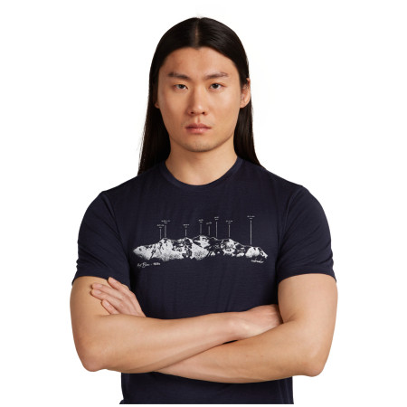 Tricou bărbați Icebreaker Men Merino 150 Tech Lite SS Tee The Peaks