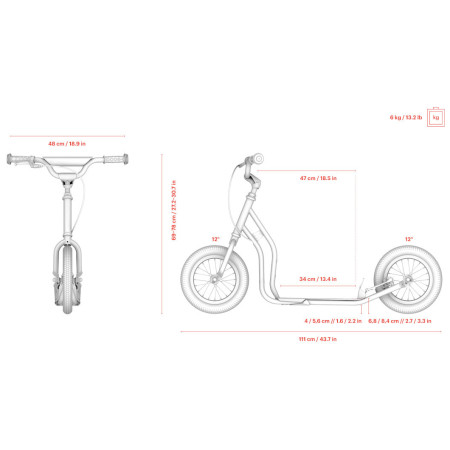 Trotinetă Yedoo Mau