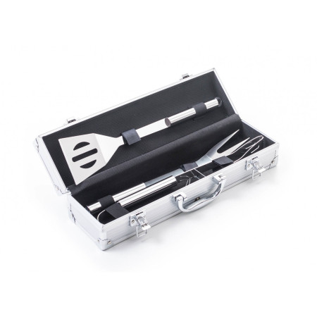Ustensile grătar G21 set de 3 buc. în cutie de aluminiu