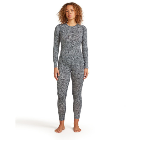 Tricou funcțional femei Icebreaker Women Merino 200 Oasis LS Crewe Flock Forms AOP