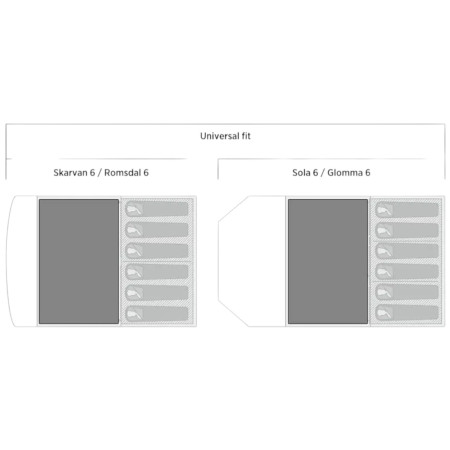 Folie de sol pentru cort Easy Camp Rosebay Universal Carpet 2.3 x 3.6 m