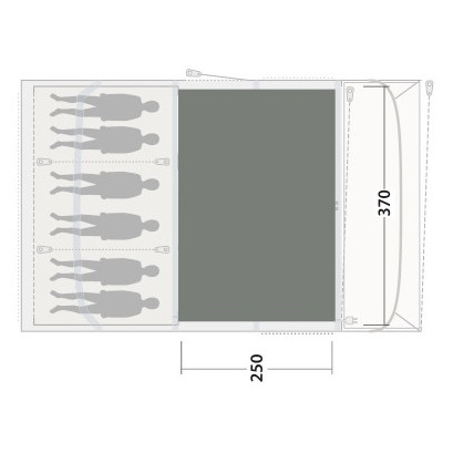 Covor pentru cort Outwell Cozy Carpet Florida / Alabama 6 Air