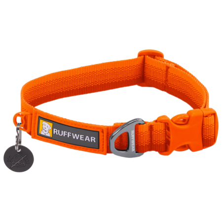 Zgardă pentru câini Ruffwear Front Range™ Collar portocaliu/ Blaze Orange