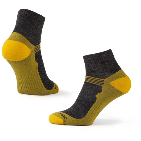 Șosete Zulu Merino Lite gri/galben grey/yellow