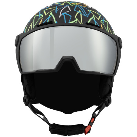 Cască de schi copii Blizzard Flash Visor junior ski helmet negru black/multicolor