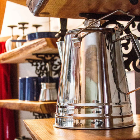 Filtru pentru cafea GSI Outdoors Glacier Stainless 8 Cup Percolator