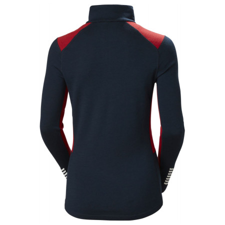 Tricou funcțional femei Helly Hansen W Lifa Merino Midweight 1/2 Zip