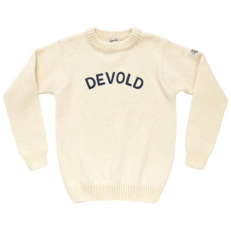 Bluză Devold Nansen Legacy Sweater alb OFFWHITE/INK
