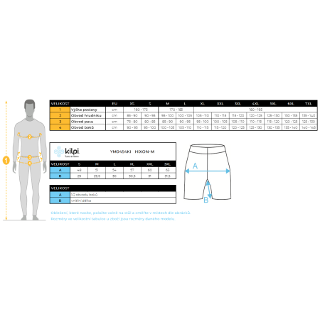 Pantaloni scurți de ciclism bărbați Kilpi Hixon M