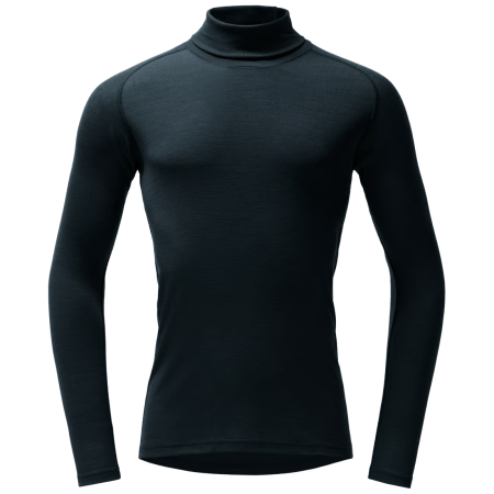 Tricou funcțional bărbați Devold Adventure Merino 190 H.Neck Man albastru închis Ink
