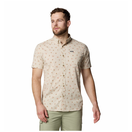 Cămașă bărbați Columbia Rapid Rivers™ Printed Short Sleeve Shirt bej Dark Stone Deserted