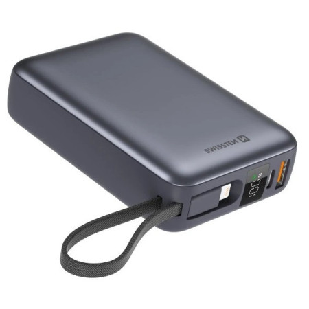 Powerbank Swissten POWER BANK 20 000 mAh negru/argintiu
