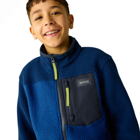 Hanorac funcțional copii Regatta Junior Frankie Warm Fleece Aviator Blue