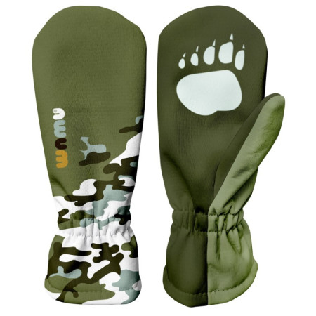 Mănuși softshell pentru copii WAMU Khaki khaki KHAKI
