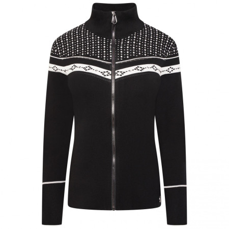 Bluză femei Dare 2b Bejewel Sweater negru/alb