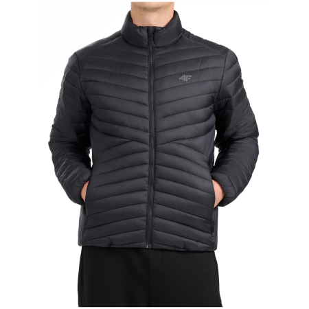 Geacă de iarnă bărbați 4F Down Jacket M0934 negru Deep Black