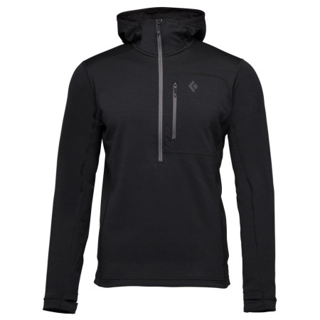 Hanorac bărbați Black Diamond Coefficient QZ Hoody negru