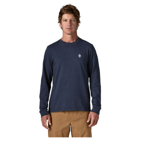 Tricou bărbați Patagonia M's L/S MW Hut Tripper Skyline T-Shirt