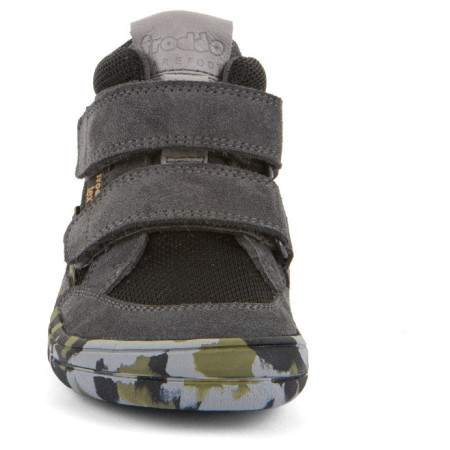 Încălțăminte barefoot all-seasons pentru copii Frodo Barefoot Tex Fun Autumn Grey/Black