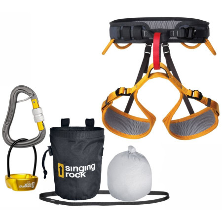 Set de alpinism Singing Rock Versa II Packet galben