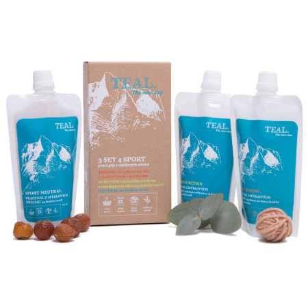 Set de gel de spălat pro sport Teal 3 Set 4 Sport