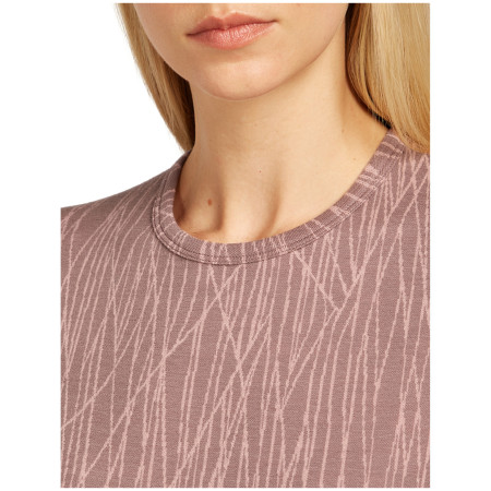 Tricou funcțional femei Icebreaker Women Merino 260 Tech Vertex LS Crewe Delta Lines AOP