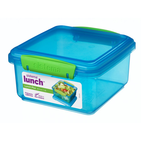 Cutie pentru mâncare Sistema Lunch Plus 1,2l albastru