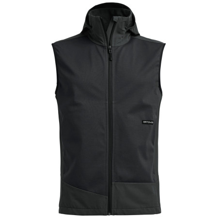 Vestă bărbați Ortovox Ortler Softshell Plus Vest negru Black Raven