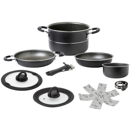 Set vase Brunner Pirate NG 7+1 - 22 cm negru